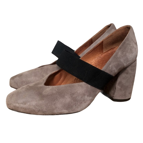 Chie Mihara Seiko Suede Mary Jane Heels 37.5 - Picture 5 of 16